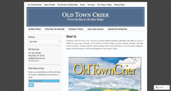 Desktop Screenshot of oldtowncrier.com