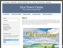 Tablet Screenshot of oldtowncrier.com